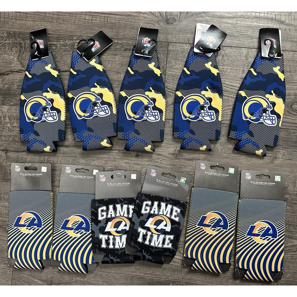 NEW‎ NFL Los Angeles Rams Can Cooler Koozie Holder 12oz Game Time